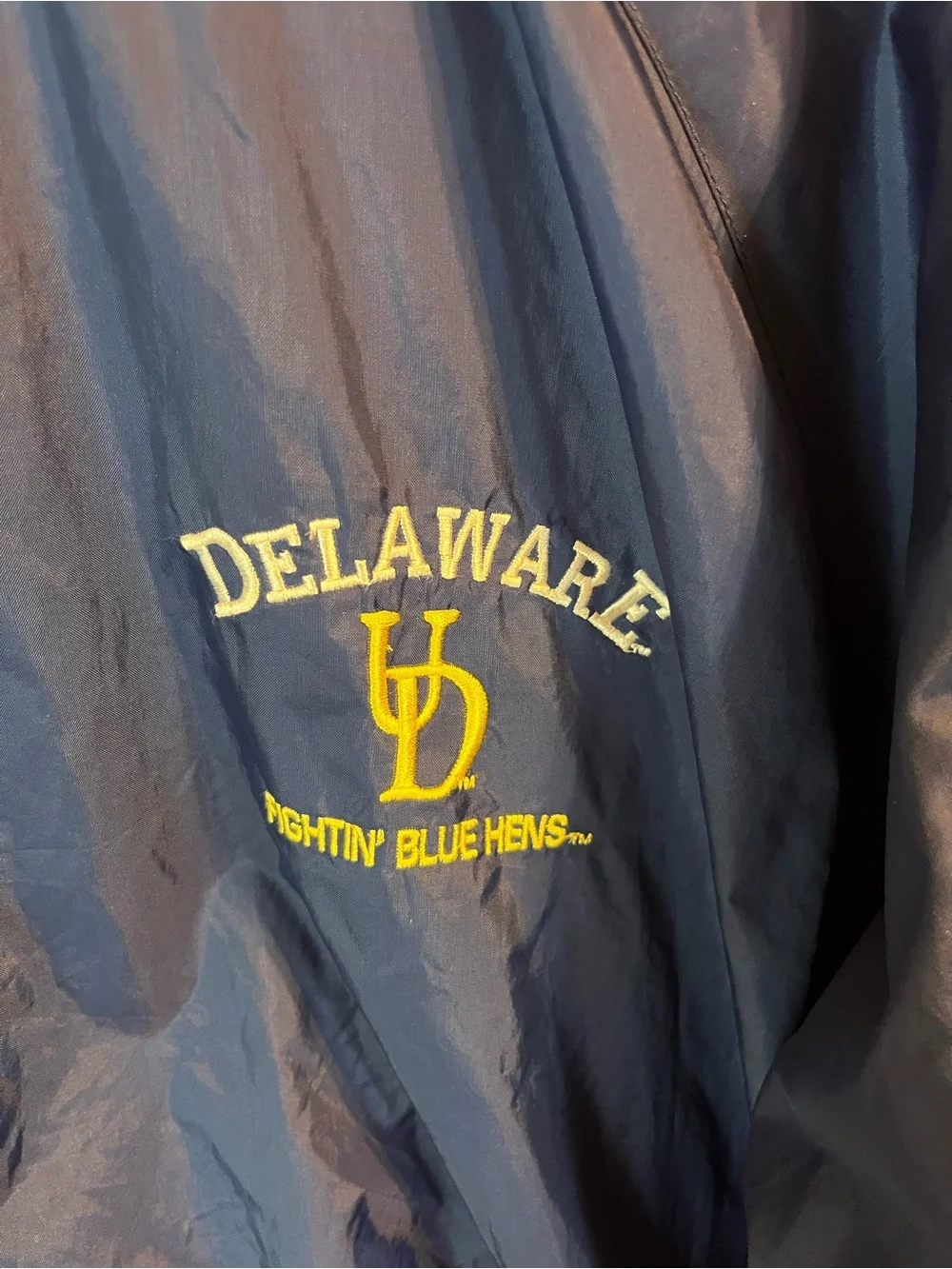 STARTER Blue Windbreaker with Yellow Stripes